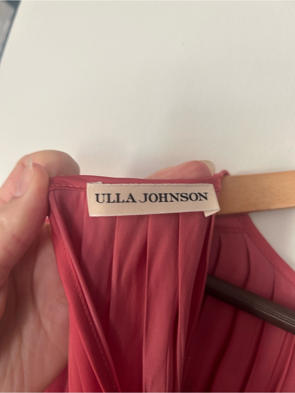 Ulla Johnson Alessa Dusty Rose Pleated Tank Dress - Picture 5 of 6